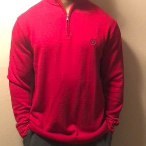 Chaps 3/4 zip sweater worn once